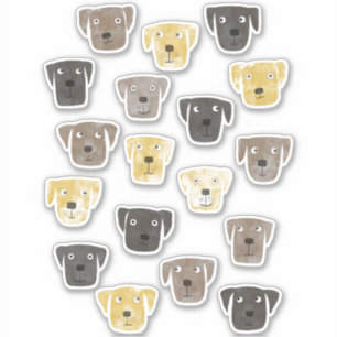 Labrador Retriever Dogs Sticker