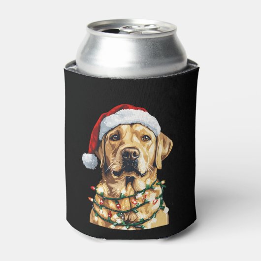Labrador Retriever Dogs Tree Christmas Sweater Xma Blikjeskoeler (Blikje Voorkant)