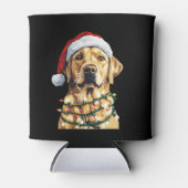 Labrador Retriever Dogs Tree Christmas Sweater Xma Blikjeskoeler (Voorkant)