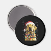 Labrador Retriever Dogs Tree Christmas Sweater Xma Magneet (Voorkant / Achterkant)