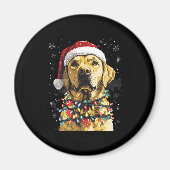 Labrador Retriever Dogs Tree Christmas Sweater Xma Magneet (Voorkant)