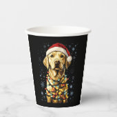 Labrador Retriever Dogs Tree Christmas Sweater Xma Papieren Bekers (Voorkant)