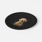 Labrador Retriever Dogs Tree Christmas Sweater Xma Papieren Bordje (Gekanteld)