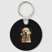 Labrador Retriever Dogs Tree Christmas Sweater Xma Sleutelhanger (Voorkant)
