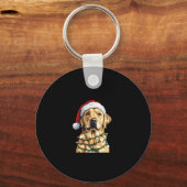 Labrador Retriever Dogs Tree Christmas Sweater Xma Sleutelhanger (Voorkant)