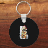 Labrador Retriever Dogs Tree Christmas Sweater Xma Sleutelhanger (Voorkant)