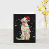 Labrador Retriever Dogs Tree KerstSweater Xma Kaart (Gele Bloem)