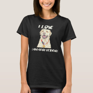 Labrador Retriever draagt een gouden medaille Ik h T-shirt