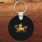 Labrador Retriever Dreidel Menorah Hanukkah Kids W Sleutelhanger (Voorkant)