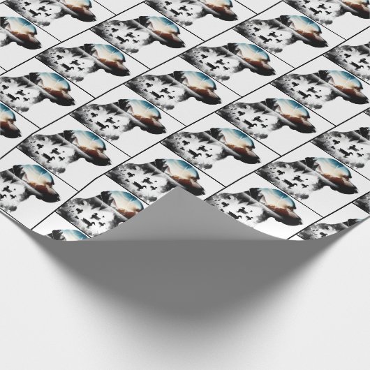 Labrador Retriever dubbele blootstelling Cadeaupapier (Hoek)