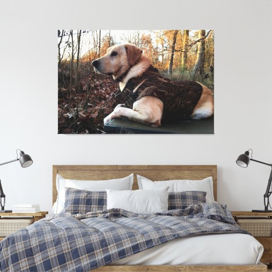 Labrador Retriever Duck Hunter's ultimate Weapon Canvas Afdruk (Insitu (Slaapkamer))