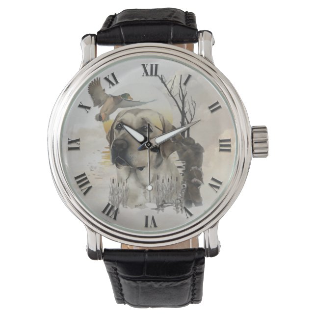 Labrador Retriever, eendenjacht Horloge (Voorkant)