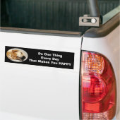 Labrador Retriever en Cat Bumpersticker (Op Truck)