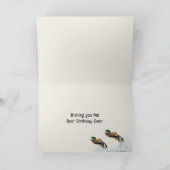 Labrador Retriever en Eenden Papa's Verjaardag Kaart (Binnen)