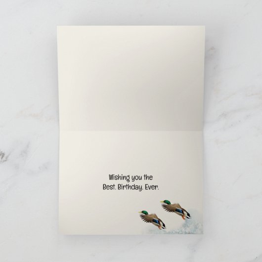 Labrador Retriever en Eenden Papa's Verjaardag Kaart (Binnen)