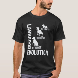 Labrador Retriever Evolutie voor een Labrador-hond T-shirt