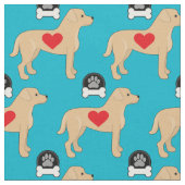 Labrador Retriever Fabric Stof (Close Up)