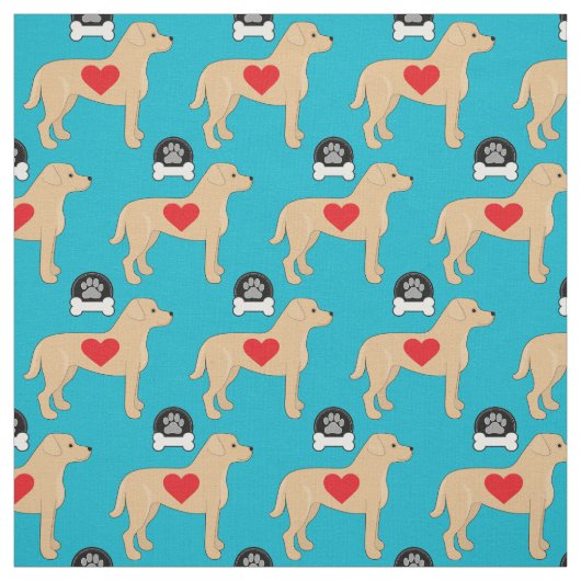 Labrador Retriever Fabric Stof (Swatch)