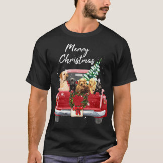 Labrador retriever familie Vrachtwagen Kerstmis Py T-shirt