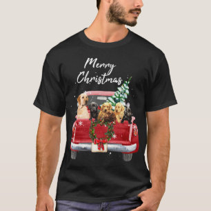 Labrador retriever familie Vrachtwagen Kerstmis Py T-shirt