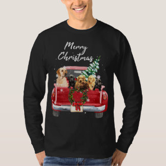 Labrador retriever familie Vrachtwagen Kerstmis Py T-shirt