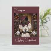Labrador Retriever Feestdagenkaart (Staand voorkant)