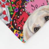 Labrador Retriever Fleece Deken (Hoek)