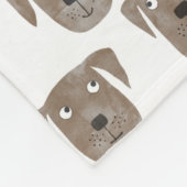 Labrador Retriever Fleece Deken (Hoek)