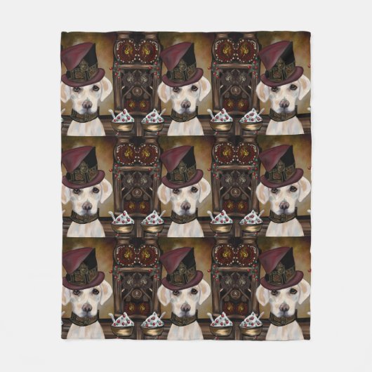 Labrador Retriever Fleece Deken (Voorkant)