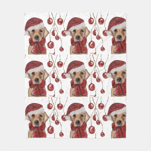 LABRADOR RETRIEVER  FLEECE DEKEN (Voorkant)