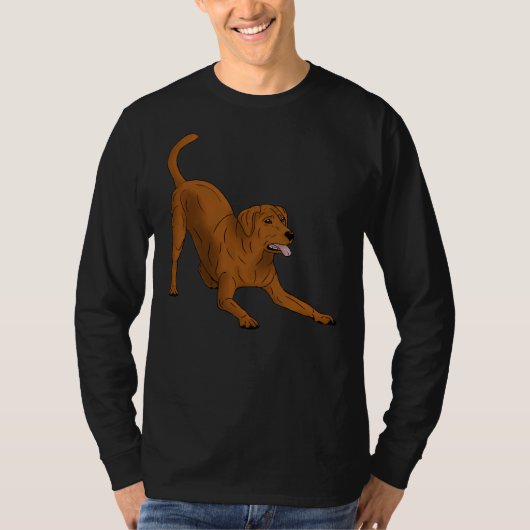 Labrador Retriever Fox Red Play Bow T-shirt (Voorkant)