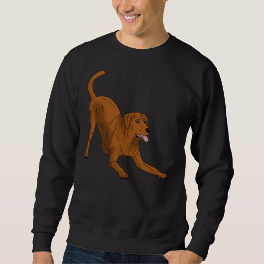 Labrador Retriever Fox Red Play Bow Trui (Voorkant)