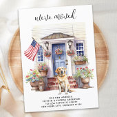 Labrador Retriever Geel Hond Patriottisch Huisdier Aankondiging