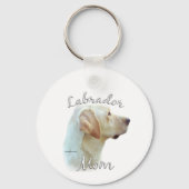 Labrador Retriever (geel) Moeder 2 Sleutelhanger (Voorkant)