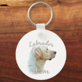 Labrador Retriever (geel) Moeder 2 Sleutelhanger (Achterkant)
