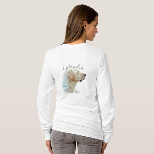 Labrador Retriever (geel) Moeder 2 T-shirt (Achterkant volledig)