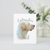 Labrador Retriever (geel) Pap 2 Briefkaart (Staand voorkant)