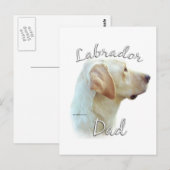 Labrador Retriever (geel) Pap 2 Briefkaart (Voorkant / Achterkant)