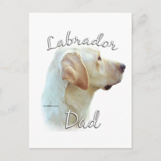Labrador Retriever (geel) Pap 2 Briefkaart (Voorkant)