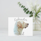 Labrador Retriever (geel) Pap 2 Briefkaart (Staand voorkant)