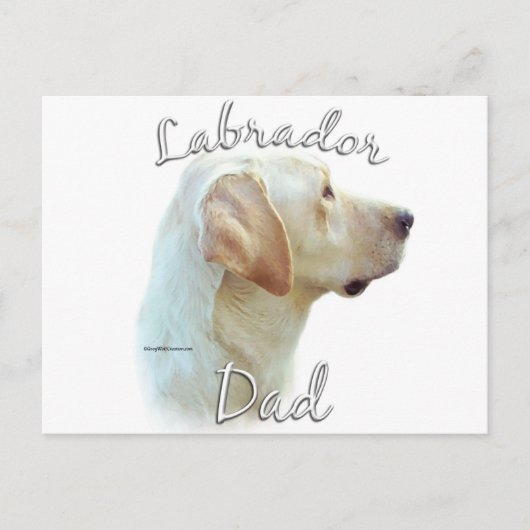 Labrador Retriever (geel) Pap 2 Briefkaart (Voorkant)