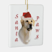Labrador Retriever (geel) Santa Paws Keramisch Ornament (Rechts)