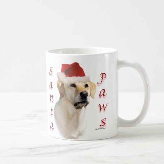 Labrador Retriever (geel) Santa Paws Koffiemok (Rechts)