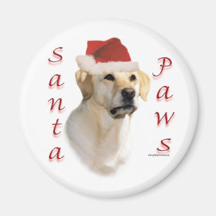 Labrador Retriever (geel) Santa Paws Magneet