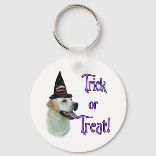 Labrador Retriever (geel)Trick Sleutelhanger (Achterkant)