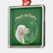 Labrador Retriever (geel) Vrede Metalen Ornament (Links)