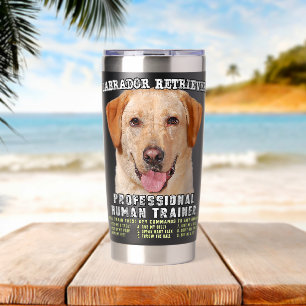 Labrador Retriever Gele Lab Professionele Mens T Geïsoleerde Drinkbeker