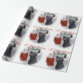 Labrador Retriever Geloof Kerstmis Cadeaupapier