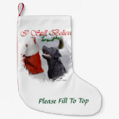 Labrador Retriever Geloof Kerstmis Kleine Kerstsok (Voorkant)
