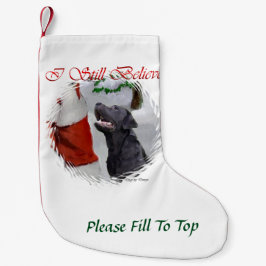 Labrador Retriever Geloof Kerstmis Kleine Kerstsok